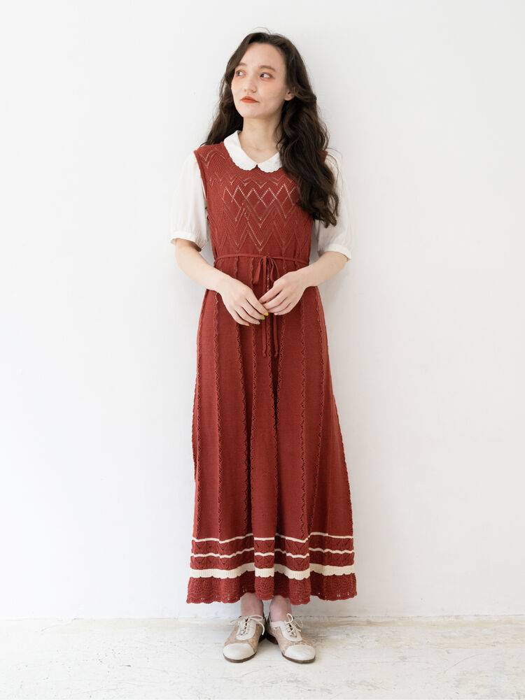 愛を編み込むサマーニットワンピース Lebecca Boutique レベッカブティック のワンピース Lebecca Boutique レベッカ ブティック